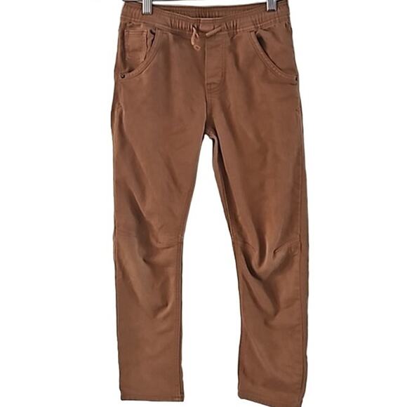Cat & Jack Boys Brown Skinny Jogger Pants Size 10 Casual Stretch Pull-On Style - Picture 2 of 6